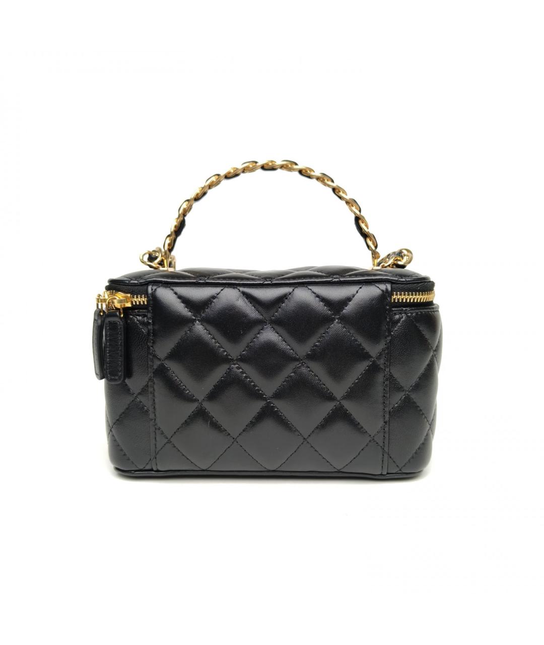 CHANEL Черная кожаная сумка через плечо, фото 2