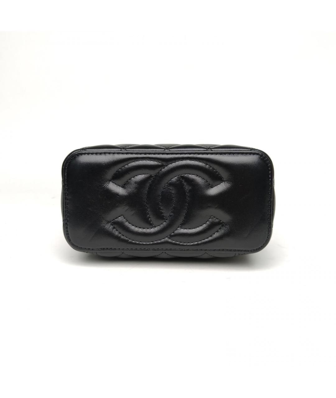 CHANEL Черная кожаная сумка через плечо, фото 4