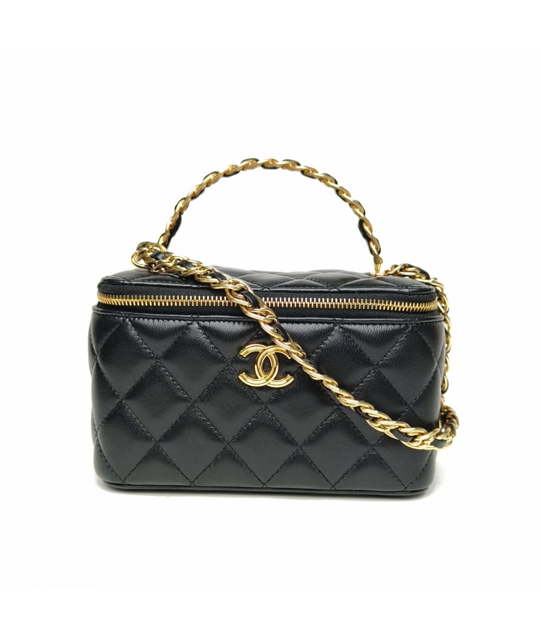 CHANEL Черная кожаная сумка через плечо, фото 3