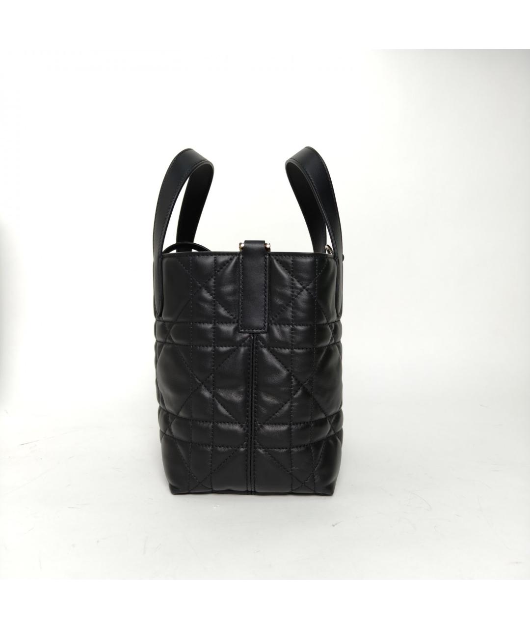 CHRISTIAN DIOR Черная кожаная сумка через плечо, фото 5