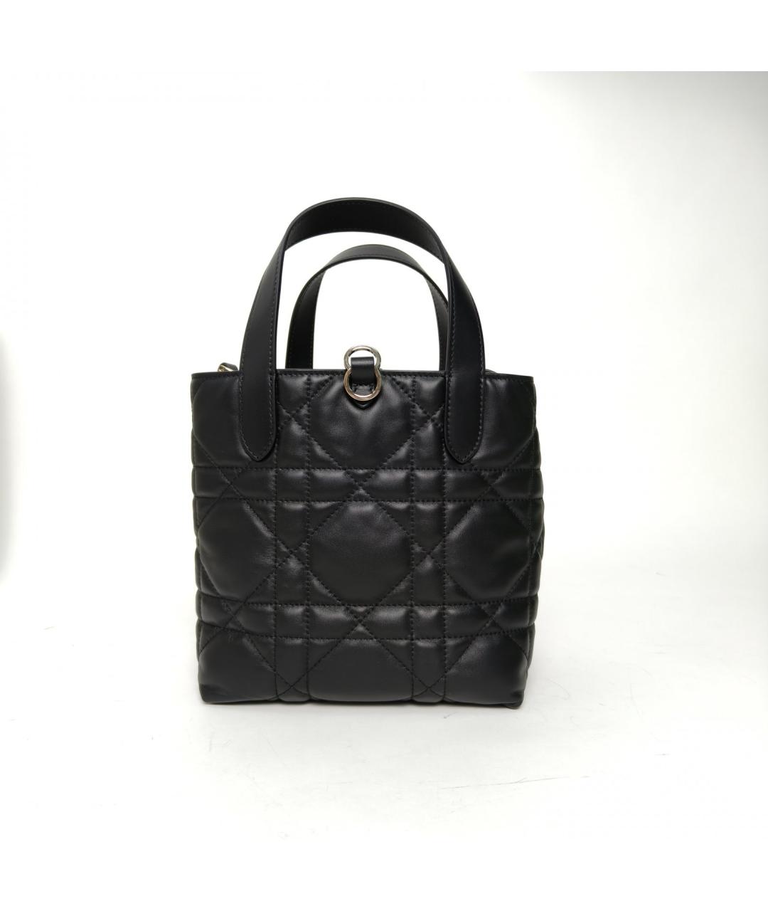 CHRISTIAN DIOR Черная кожаная сумка через плечо, фото 4