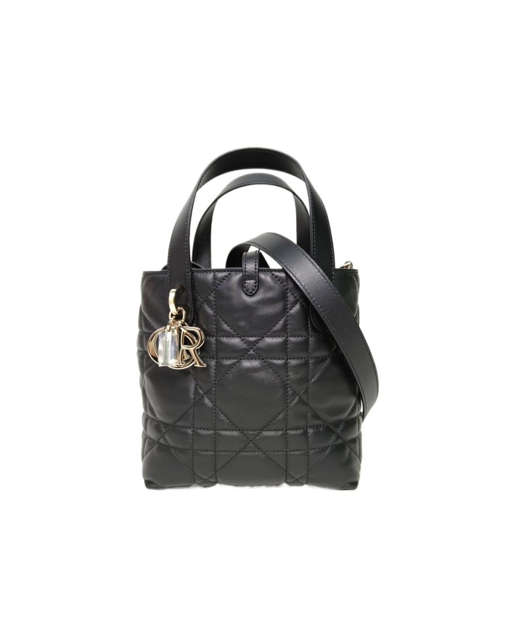 CHRISTIAN DIOR Черная кожаная сумка через плечо, фото 9