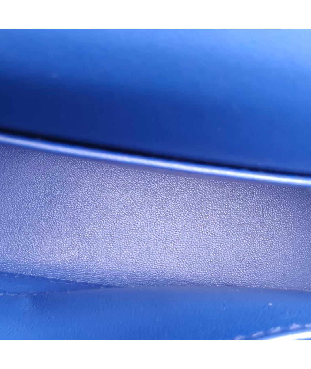 HERMES Синяя кожаная сумка через плечо, фото 8