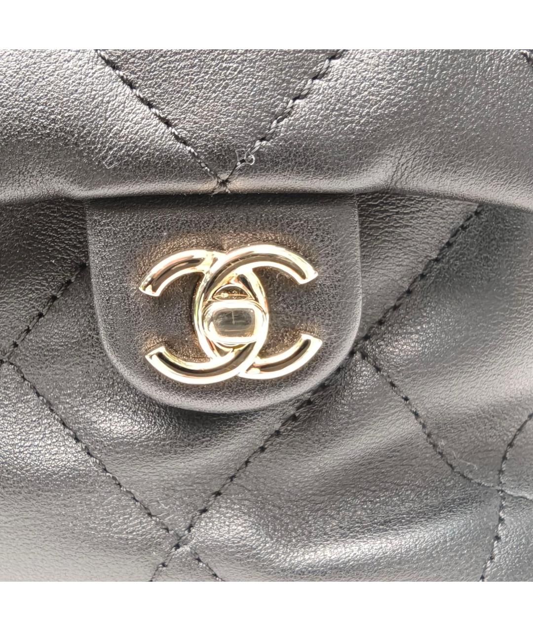 CHANEL Черный кожаный рюкзак, фото 2