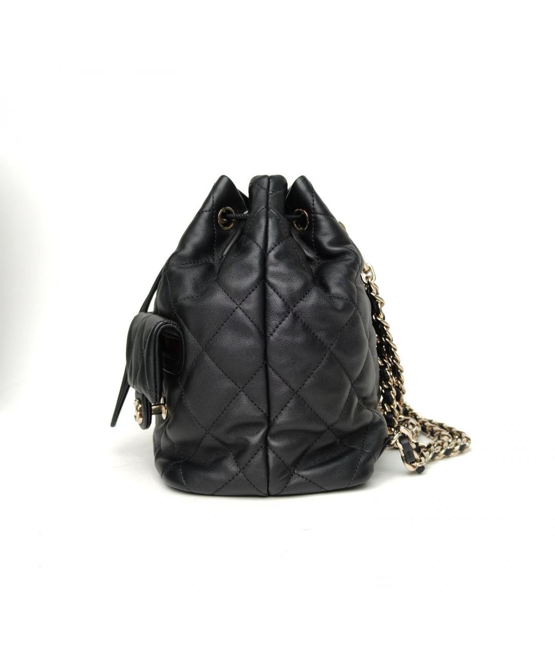 CHANEL Черный кожаный рюкзак, фото 5