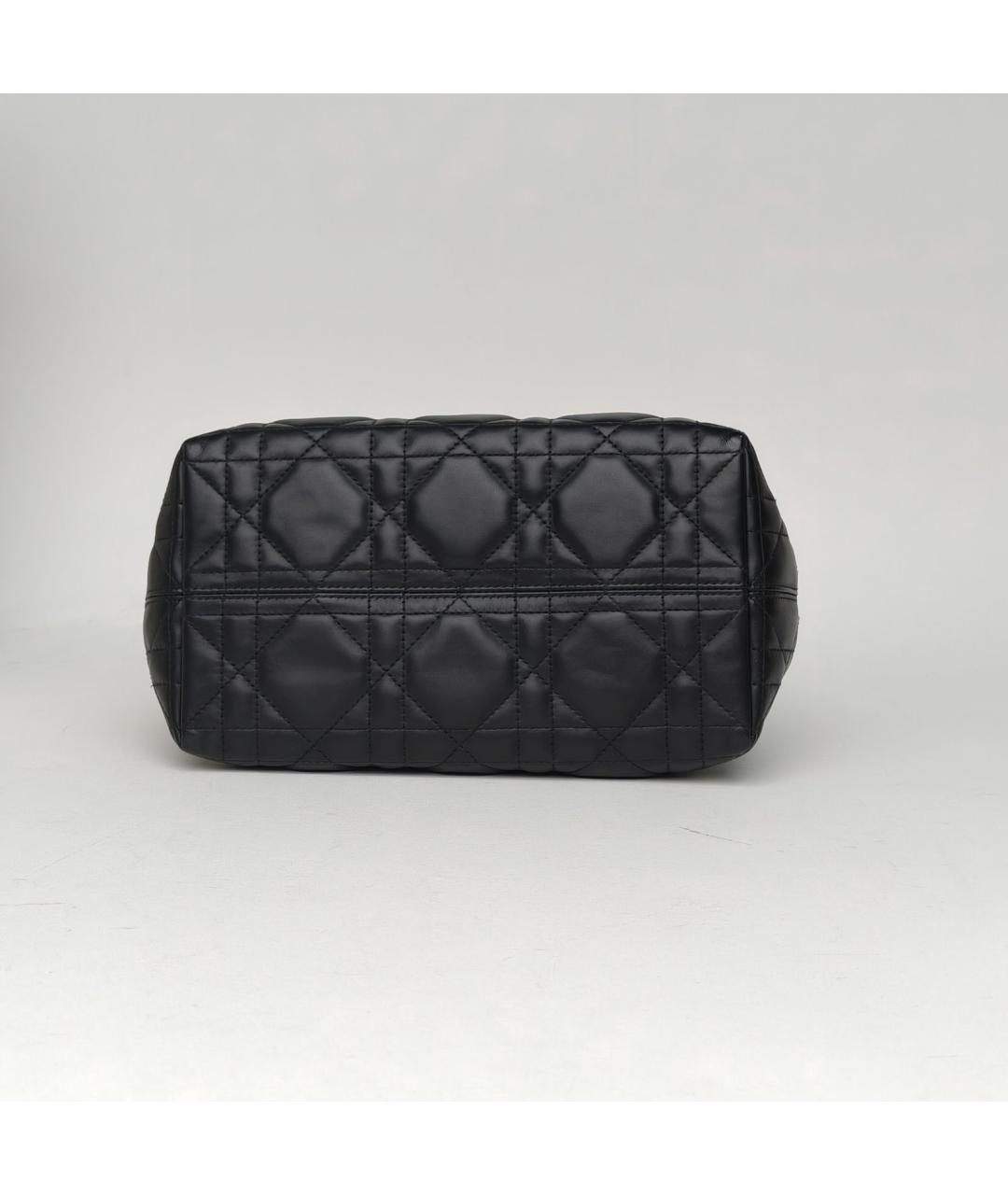 CHRISTIAN DIOR Черная кожаная сумка через плечо, фото 7