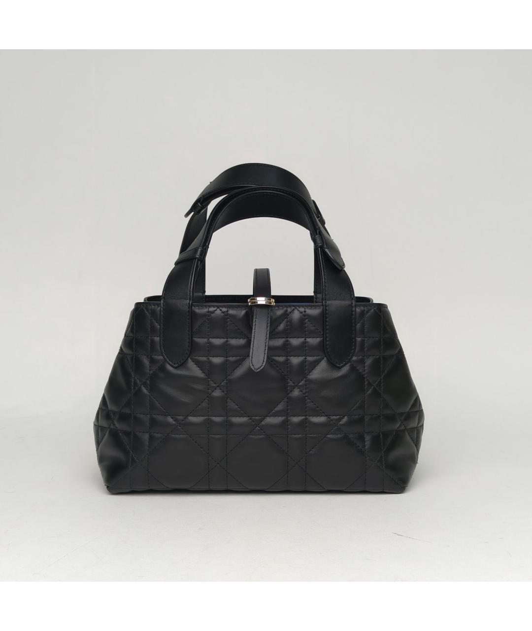 CHRISTIAN DIOR Черная кожаная сумка через плечо, фото 4