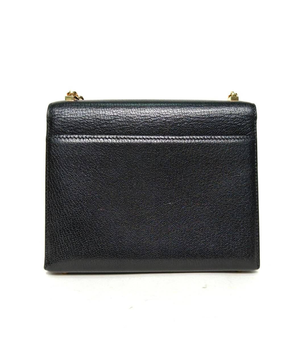 HERMES Черная кожаная сумка через плечо, фото 4