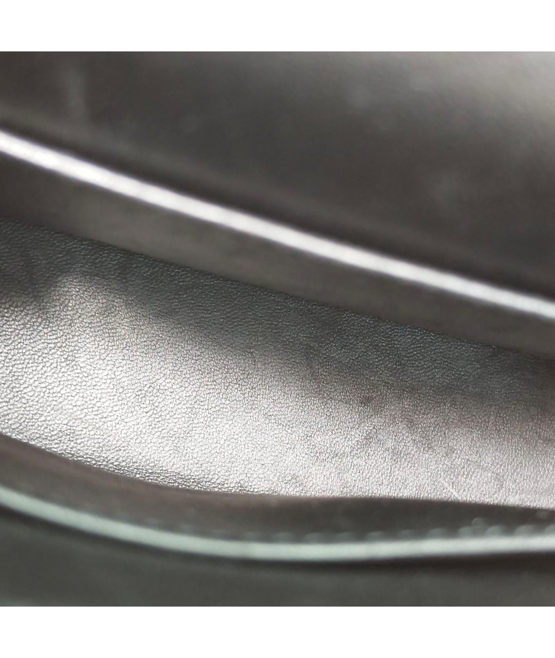 HERMES Черная кожаная сумка через плечо, фото 8