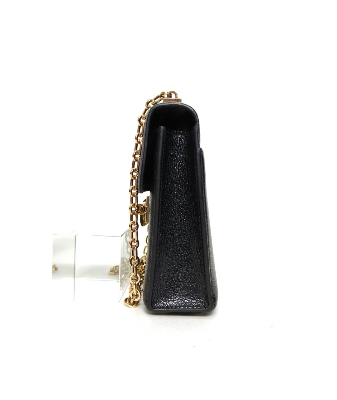 HERMES Черная кожаная сумка через плечо, фото 3