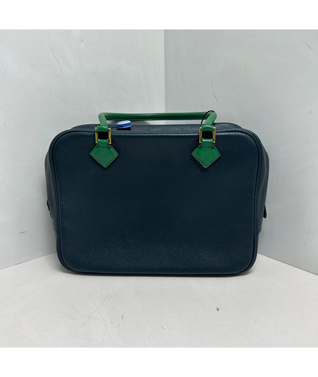 HERMES Синяя кожаная сумка через плечо, фото 8