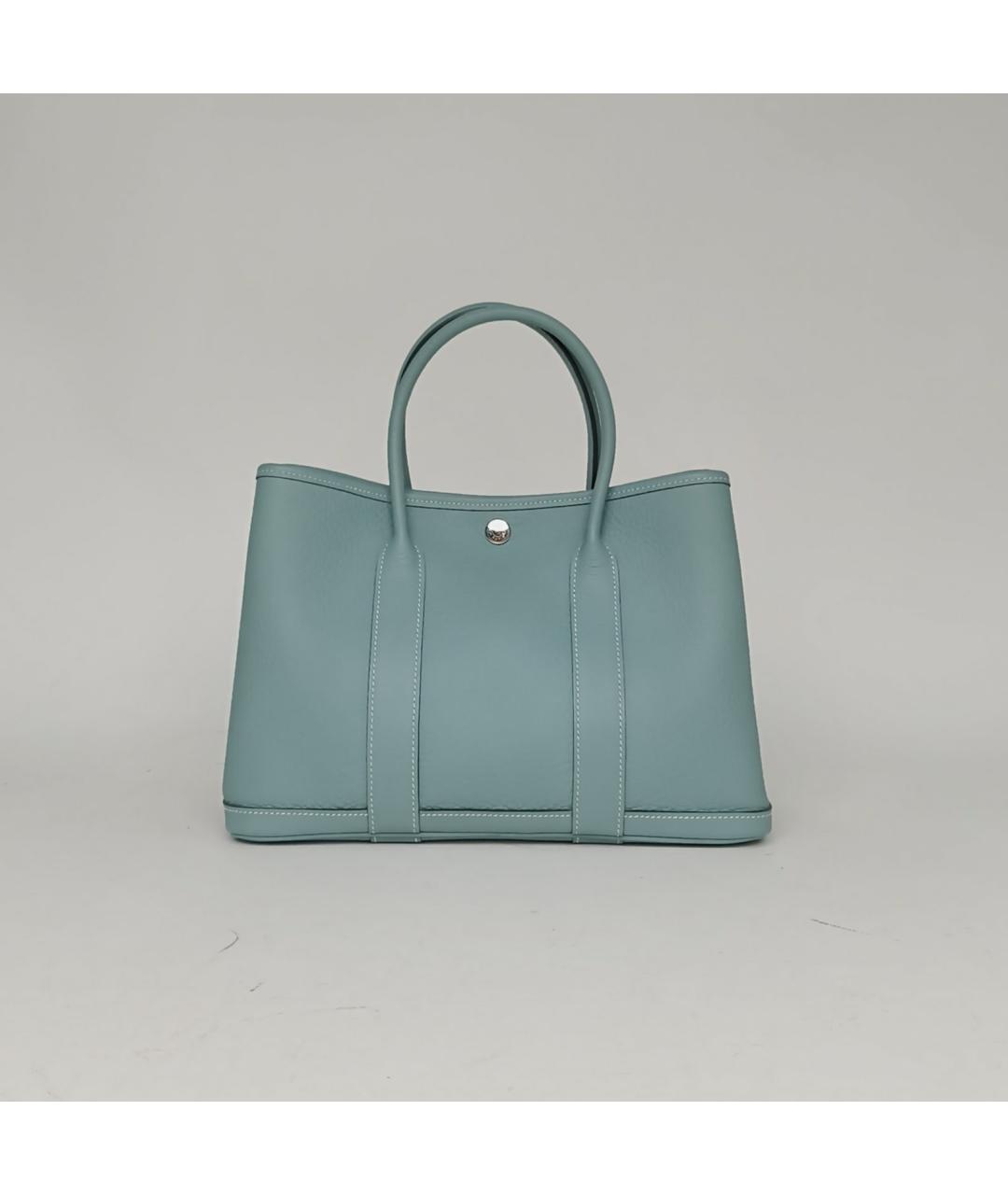 HERMES Голубая кожаная сумка через плечо, фото 2