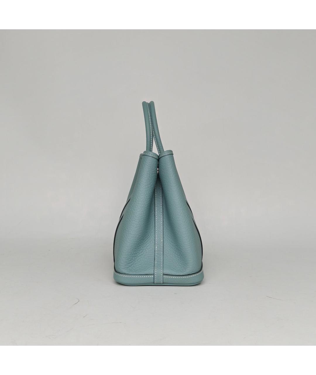 HERMES Голубая кожаная сумка через плечо, фото 3