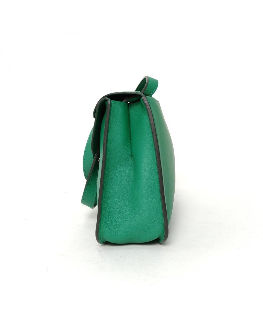 HERMES Зеленая кожаная сумка через плечо, фото 3