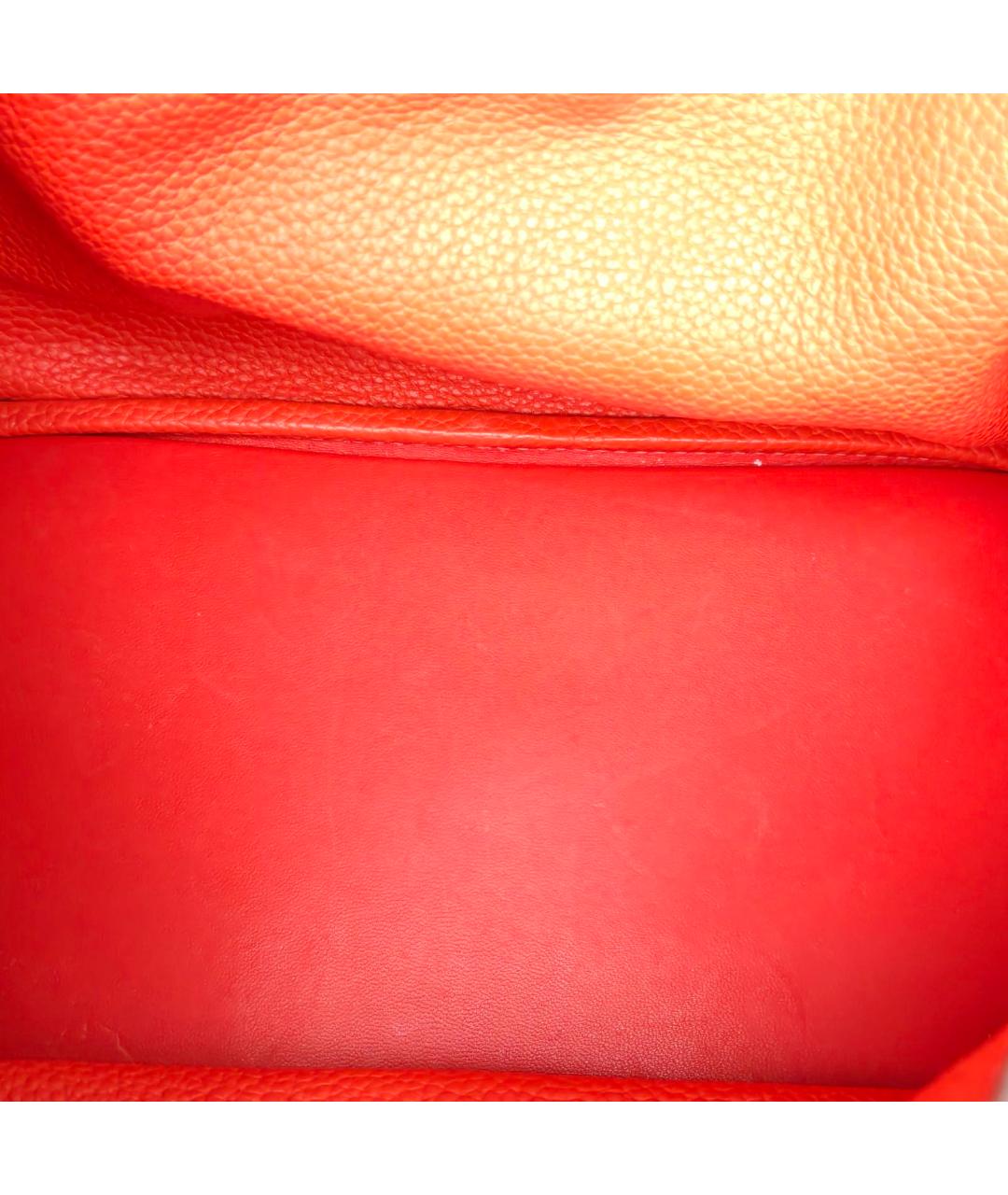 HERMES Красная кожаная сумка через плечо, фото 8