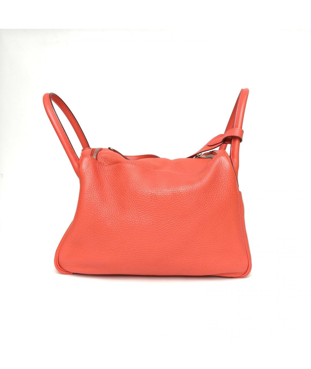 HERMES Красная кожаная сумка через плечо, фото 4