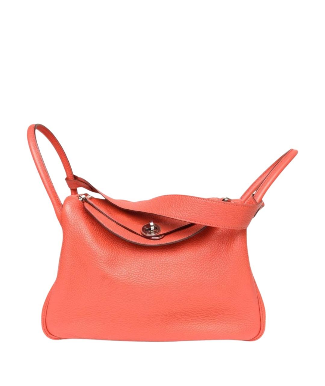HERMES Красная кожаная сумка через плечо, фото 1
