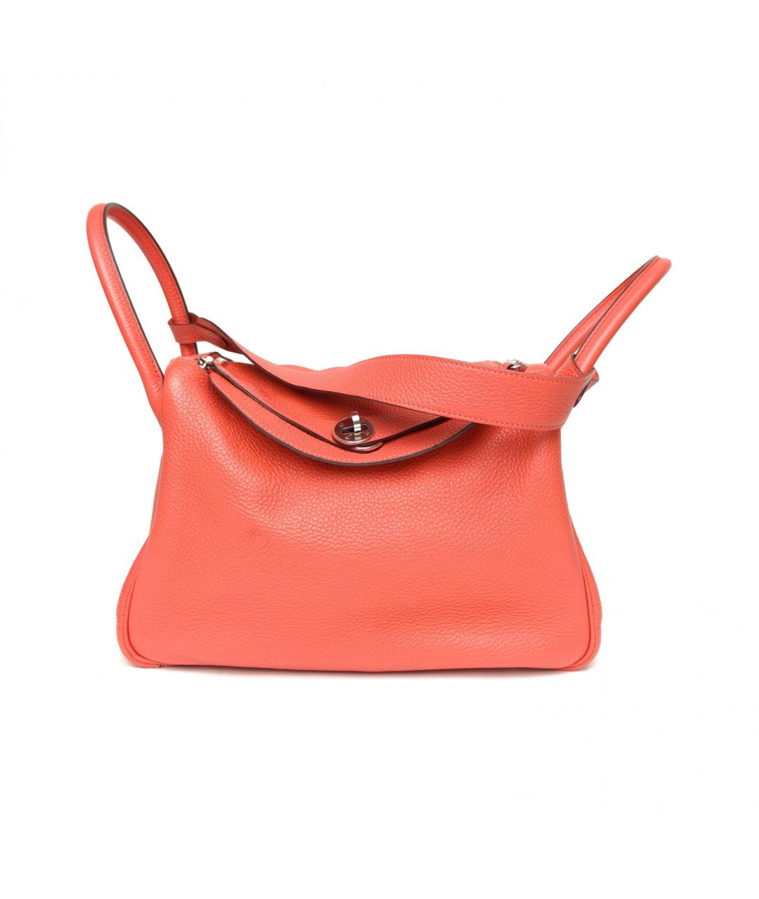 HERMES Красная кожаная сумка через плечо, фото 2