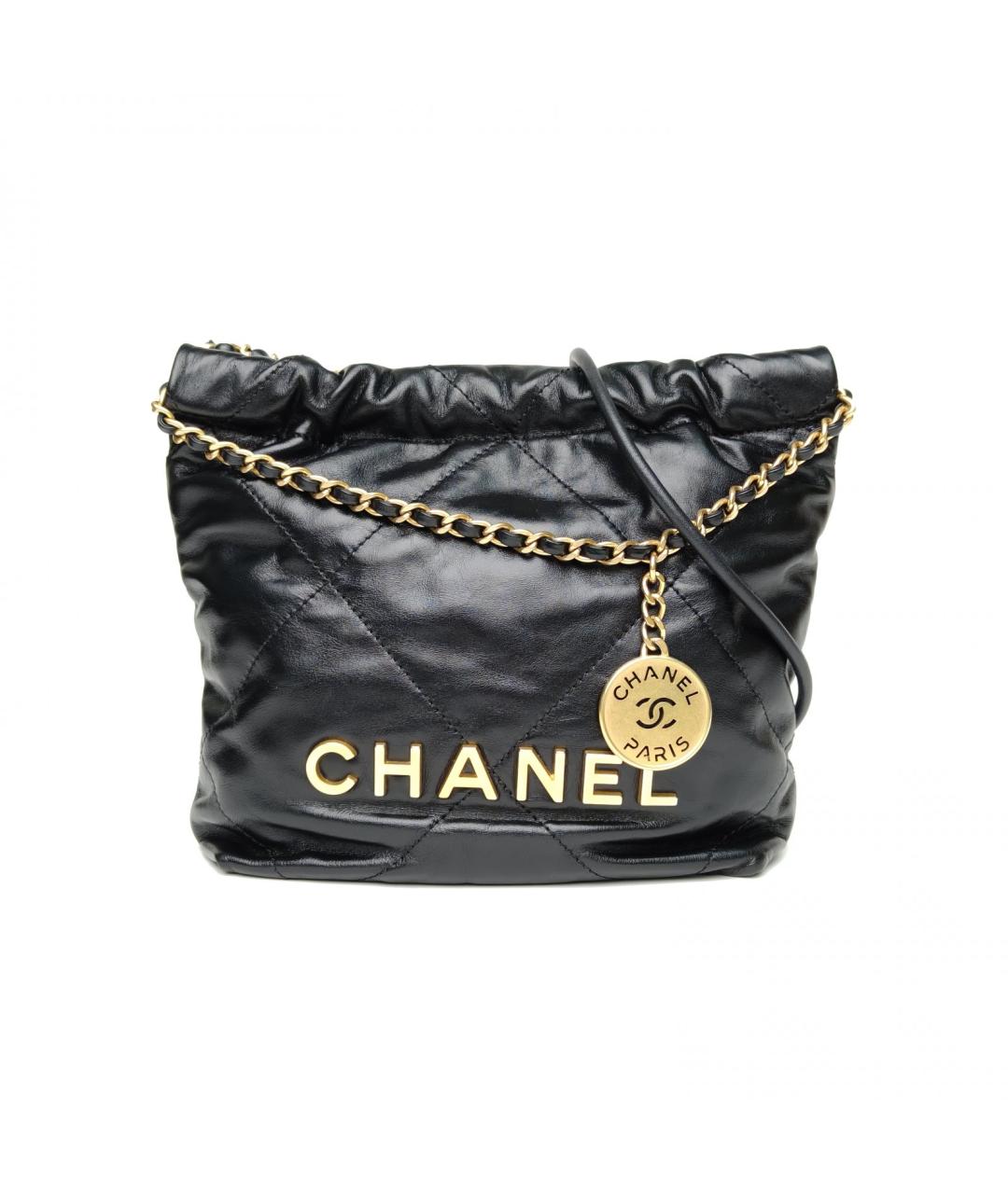 CHANEL Черная кожаная сумка через плечо, фото 2