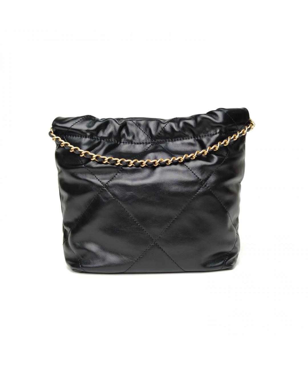 CHANEL Черная кожаная сумка через плечо, фото 4