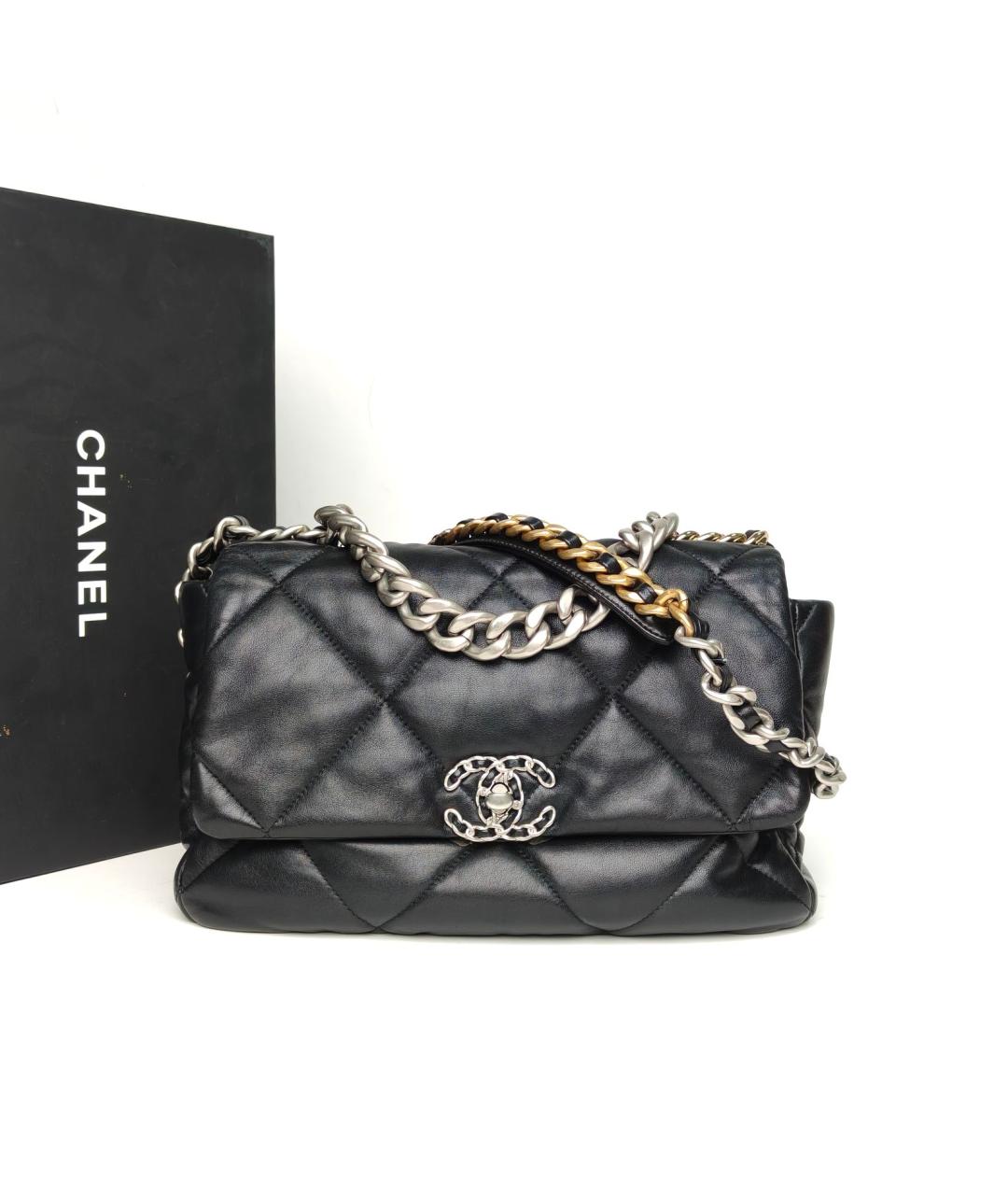 CHANEL Черная кожаная сумка через плечо, фото 9
