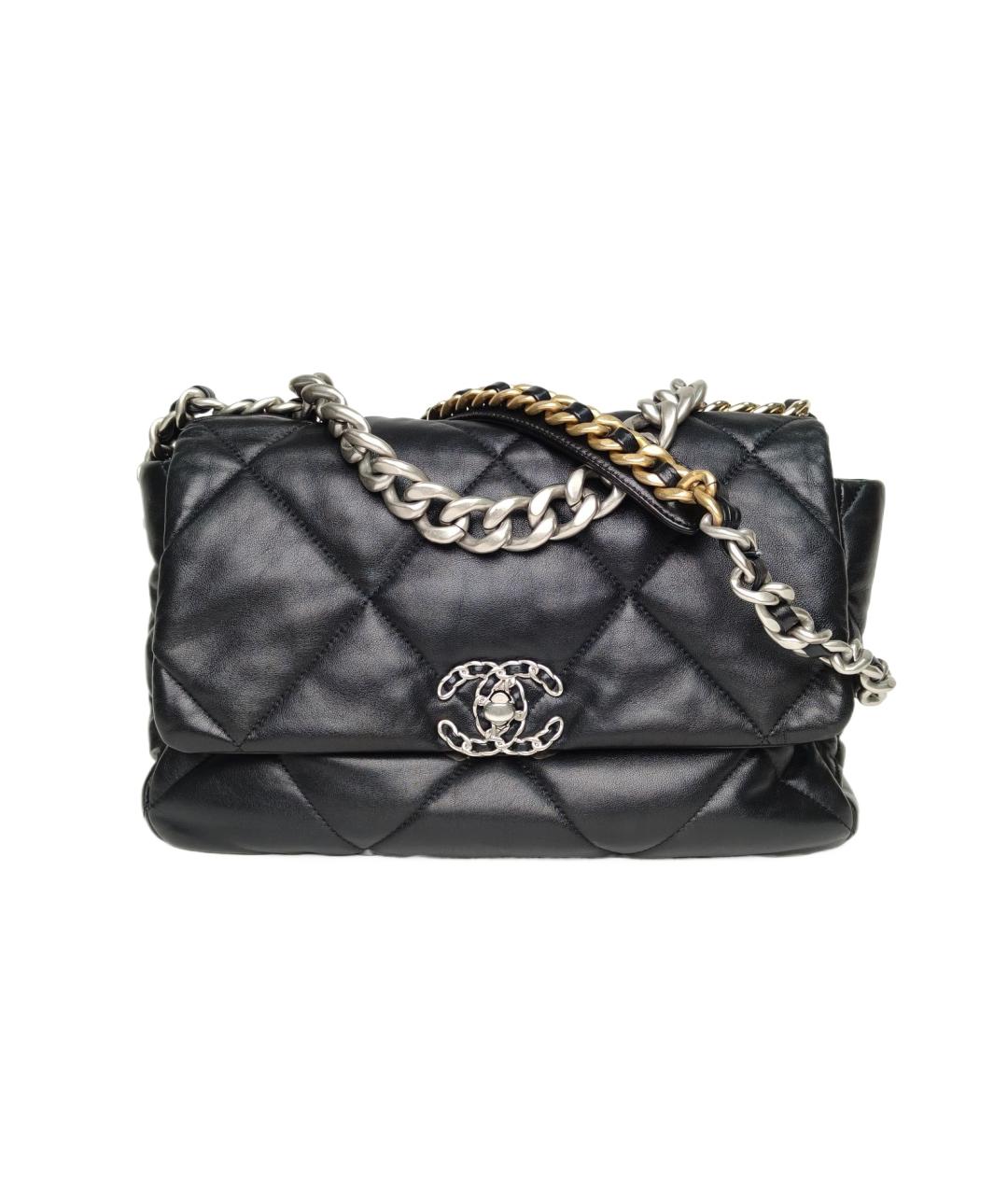 CHANEL Черная кожаная сумка через плечо, фото 1