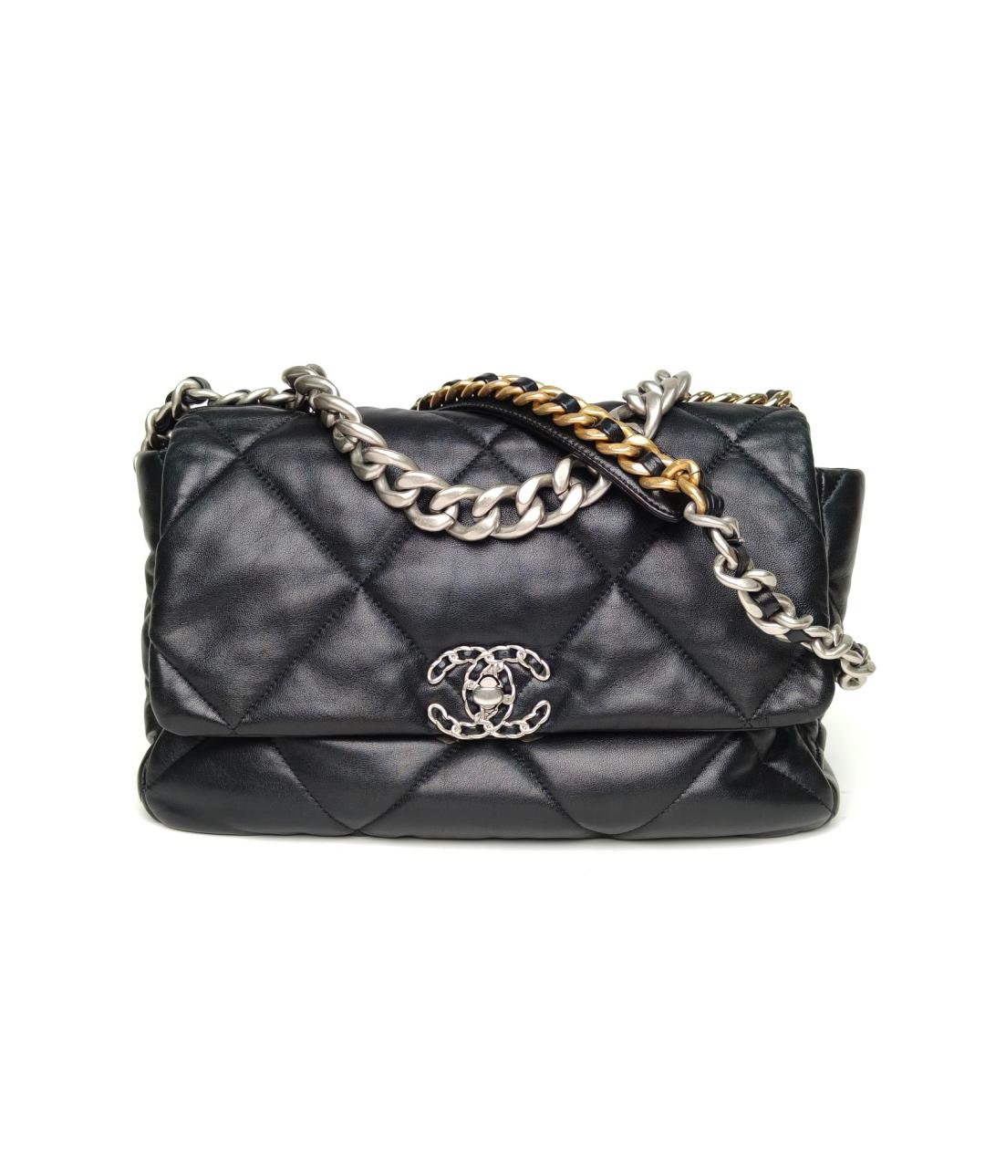 CHANEL Черная кожаная сумка через плечо, фото 2