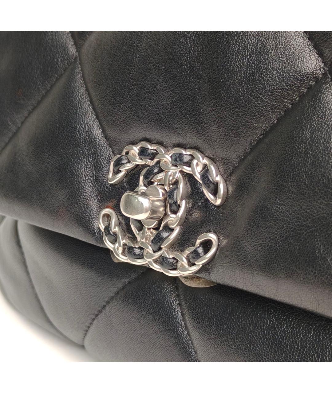 CHANEL Черная кожаная сумка через плечо, фото 6