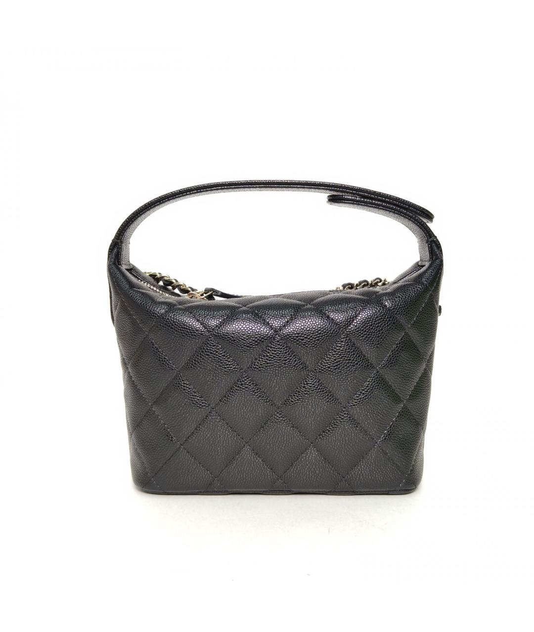 CHANEL Черная кожаная сумка через плечо, фото 4