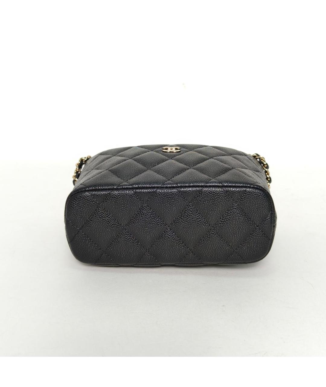 CHANEL Черная кожаная сумка через плечо, фото 6