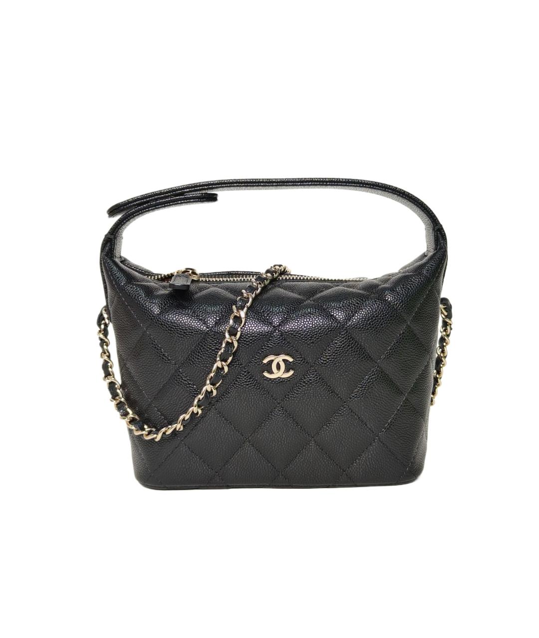 CHANEL Черная кожаная сумка через плечо, фото 9