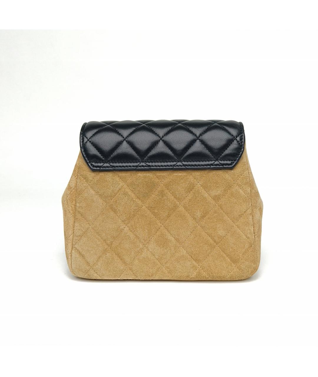 CHANEL Бежевая сумка через плечо, фото 4