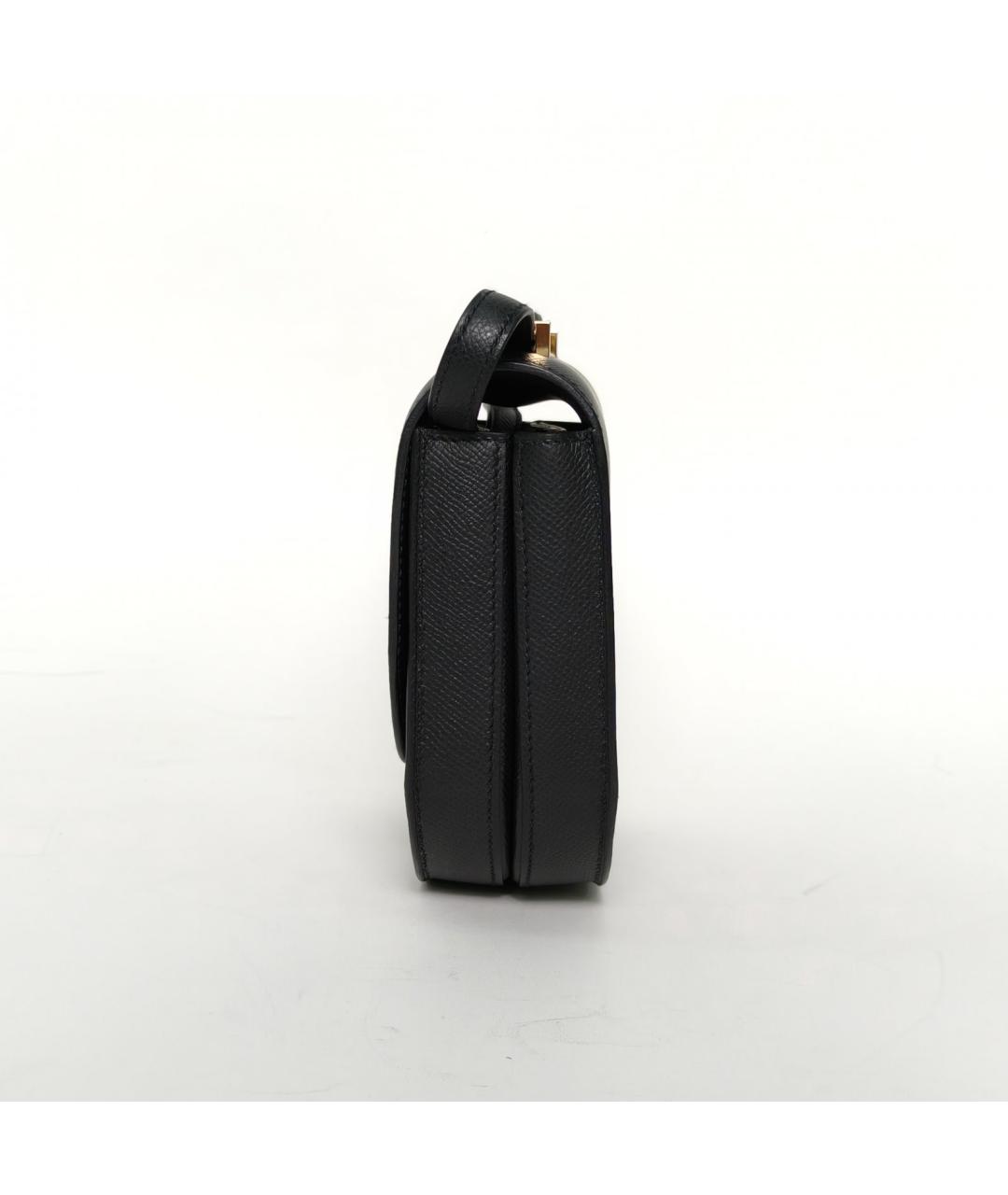 HERMES Черная кожаная сумка через плечо, фото 5