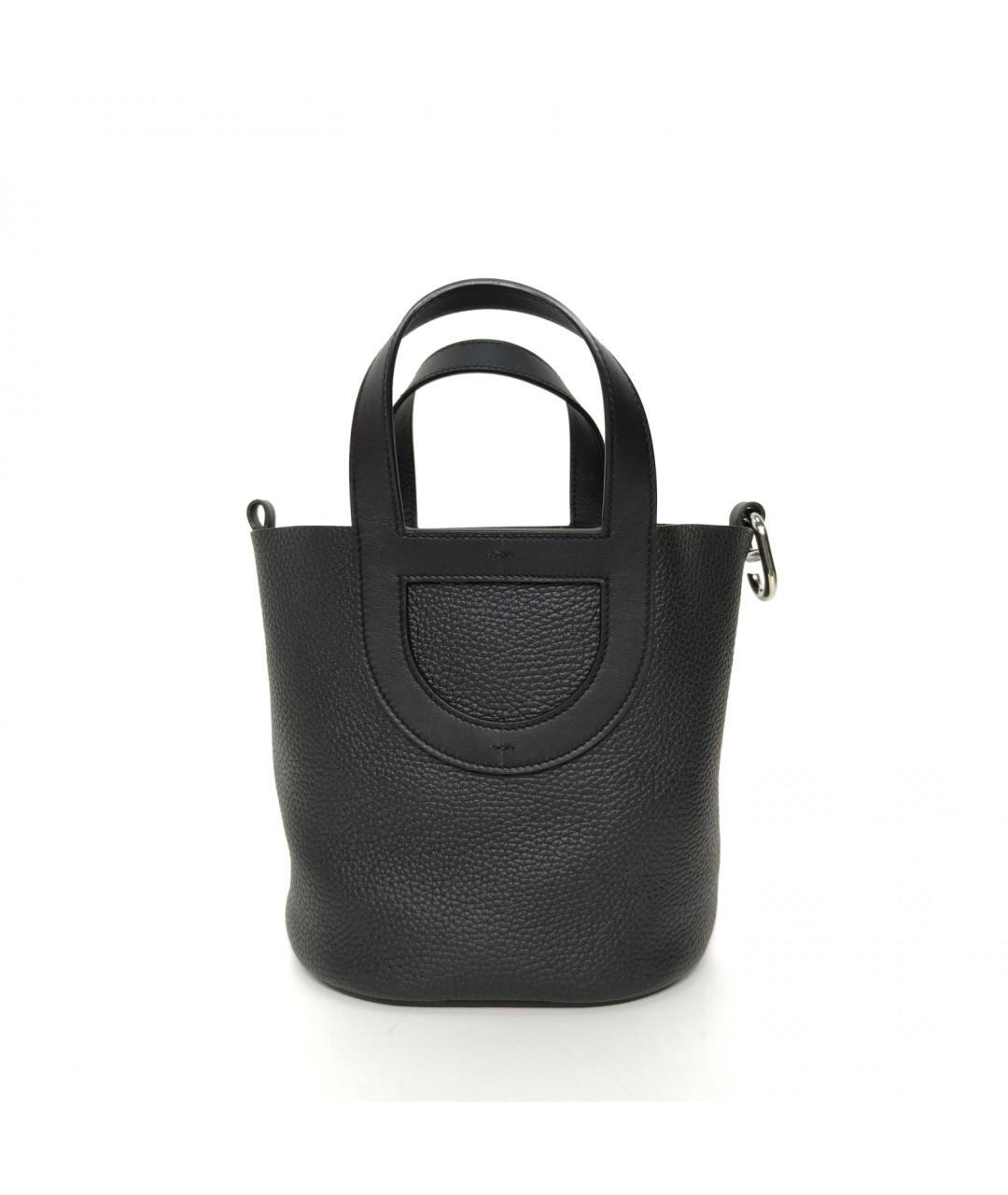 HERMES Черная кожаная сумка через плечо, фото 2