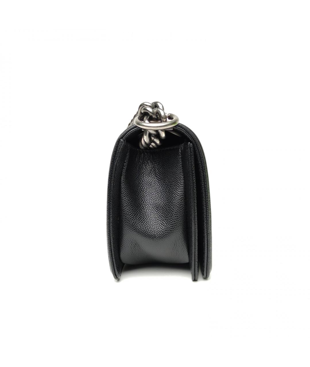 CHANEL Черная кожаная сумка через плечо, фото 3