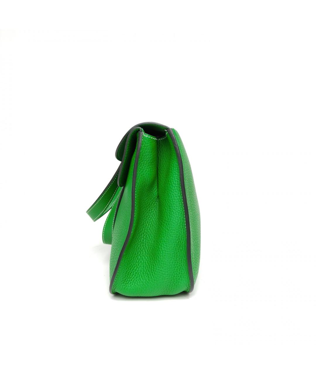 HERMES Зеленая кожаная сумка через плечо, фото 3