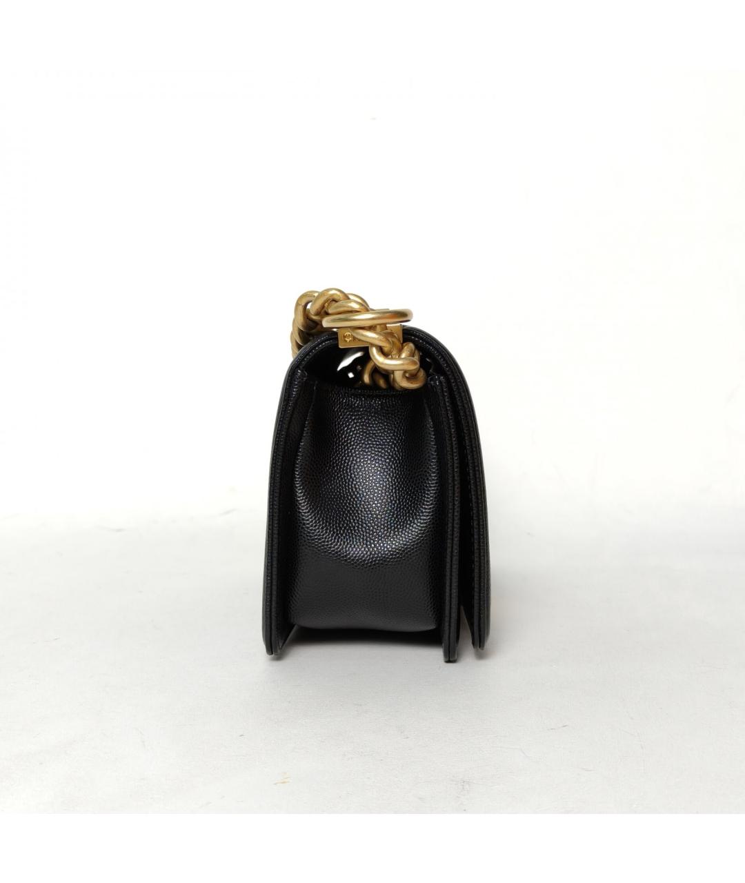 CHANEL Черная кожаная сумка через плечо, фото 5