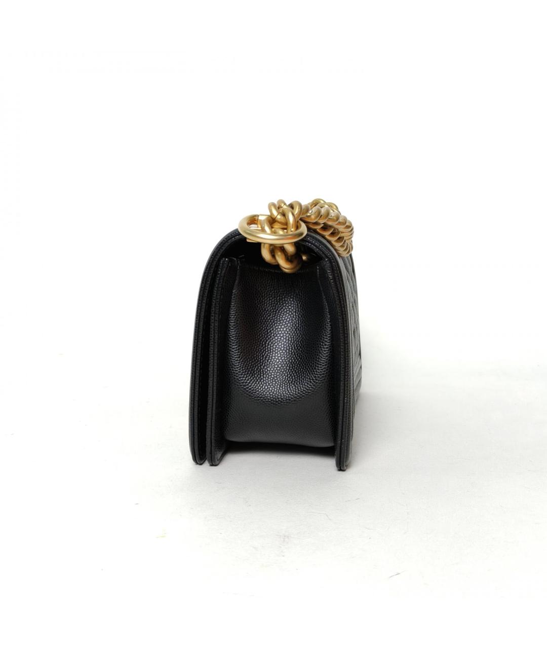 CHANEL Черная кожаная сумка через плечо, фото 3