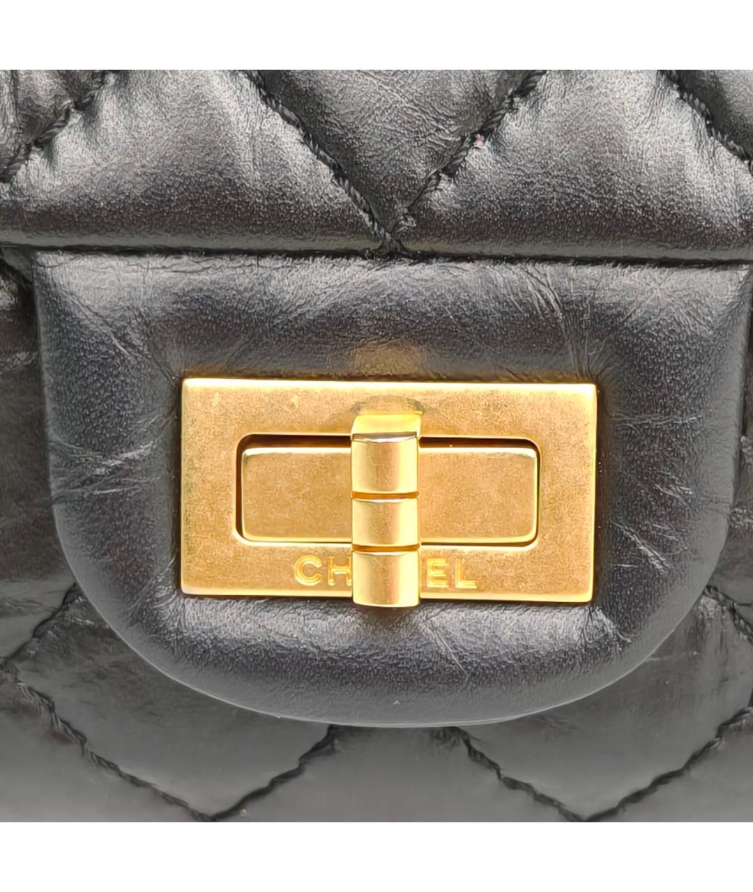 CHANEL Черная кожаная сумка через плечо, фото 8