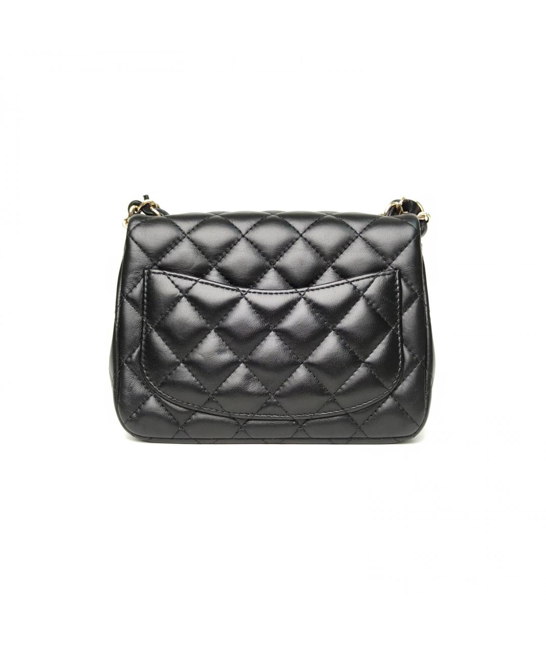 CHANEL Черная кожаная сумка через плечо, фото 4