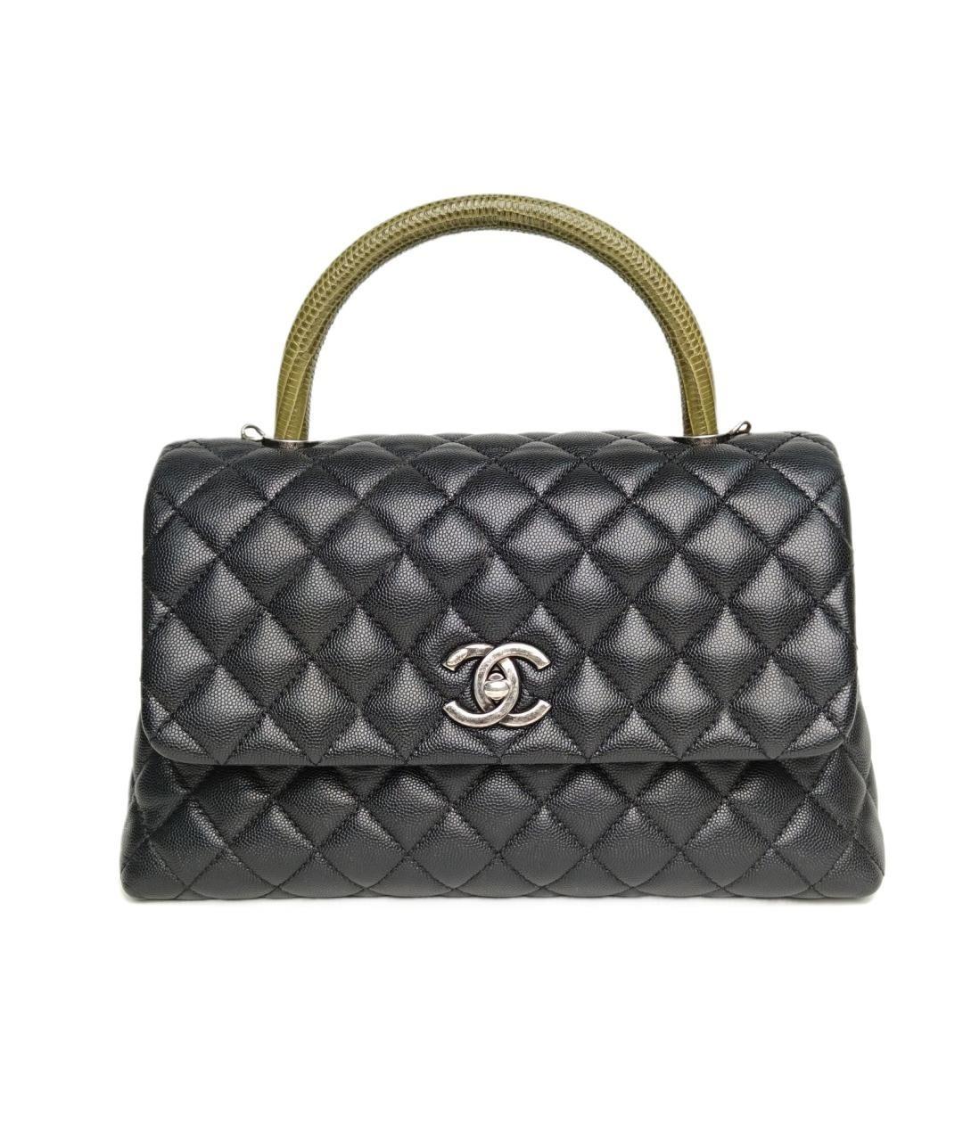 CHANEL Черная кожаная сумка через плечо, фото 1