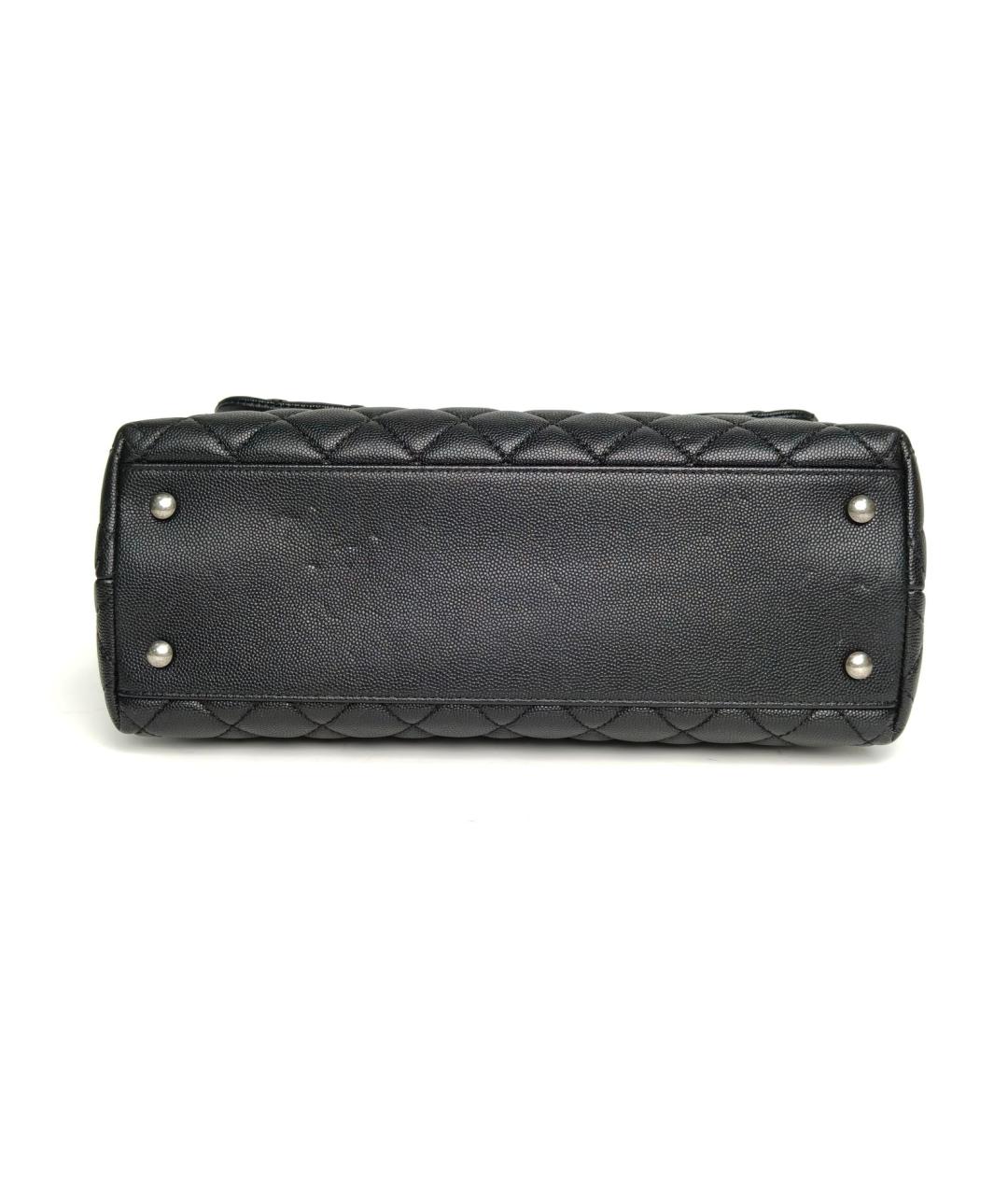 CHANEL Черная кожаная сумка через плечо, фото 6
