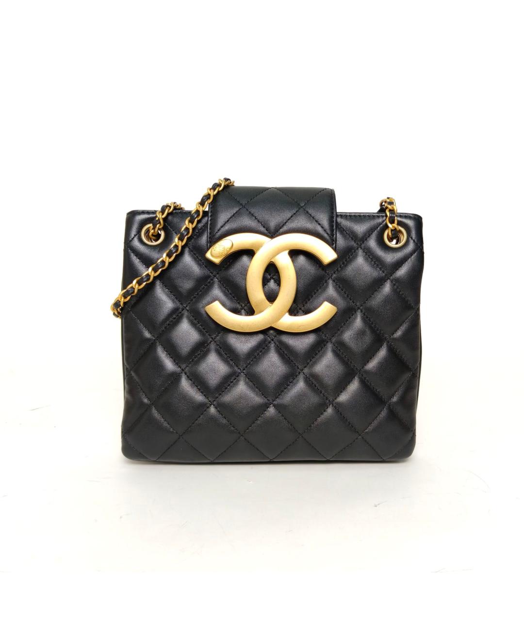 CHANEL Черная кожаная сумка через плечо, фото 2