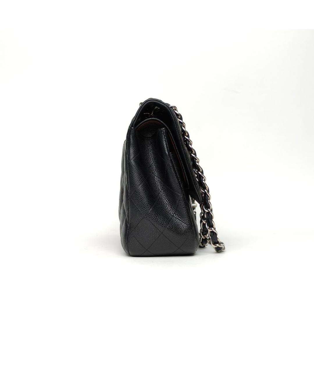 CHANEL Черная кожаная сумка через плечо, фото 5
