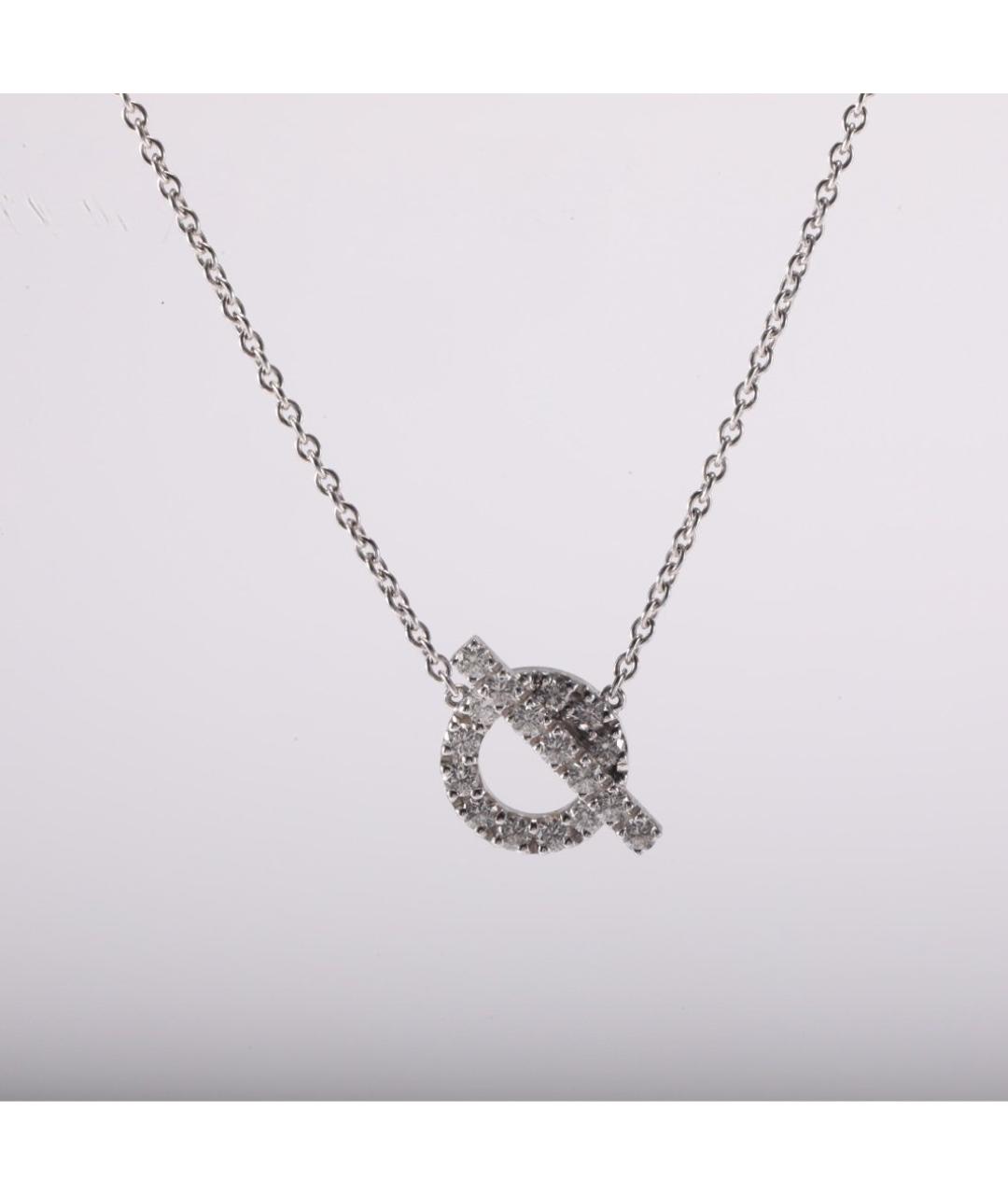 HERMES Серебряное колье из белого золота, фото 2