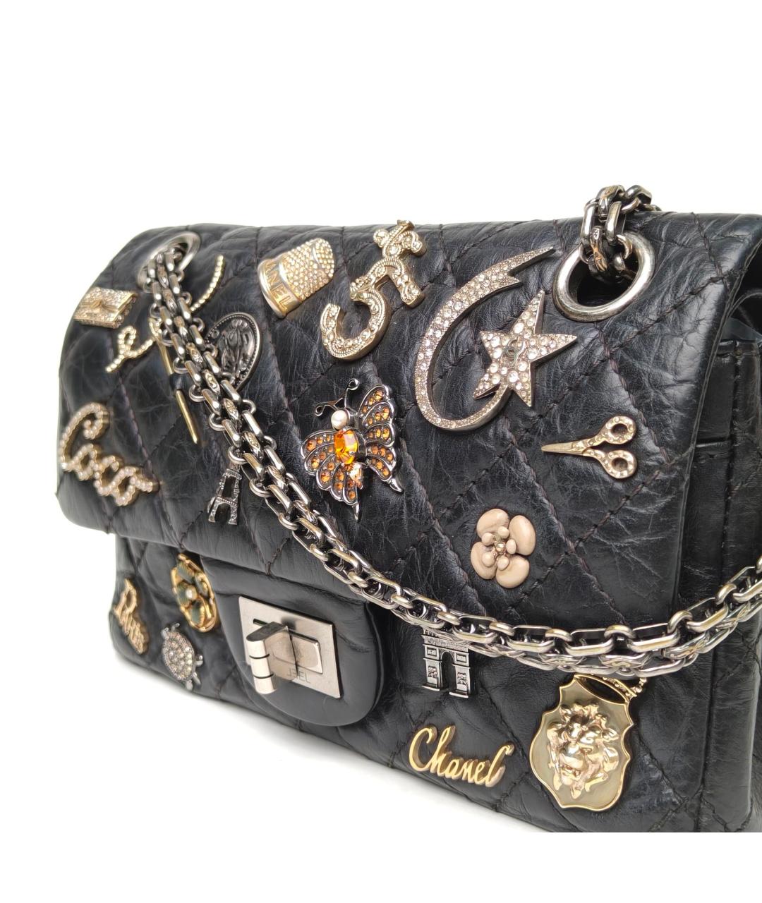 CHANEL Черная кожаная сумка через плечо, фото 8