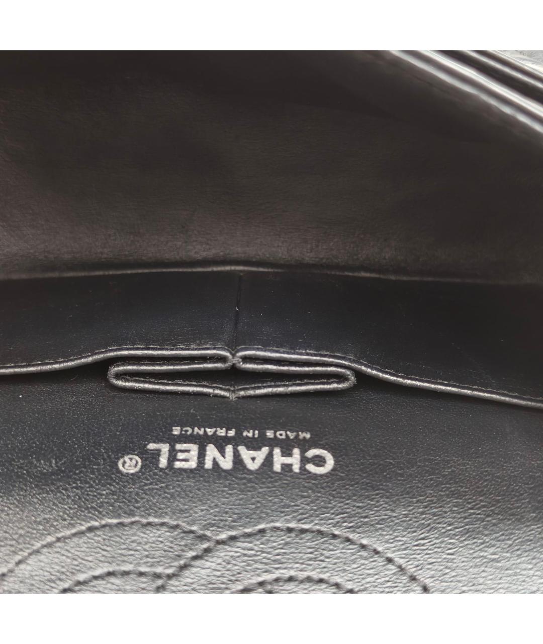CHANEL Черная кожаная сумка через плечо, фото 7