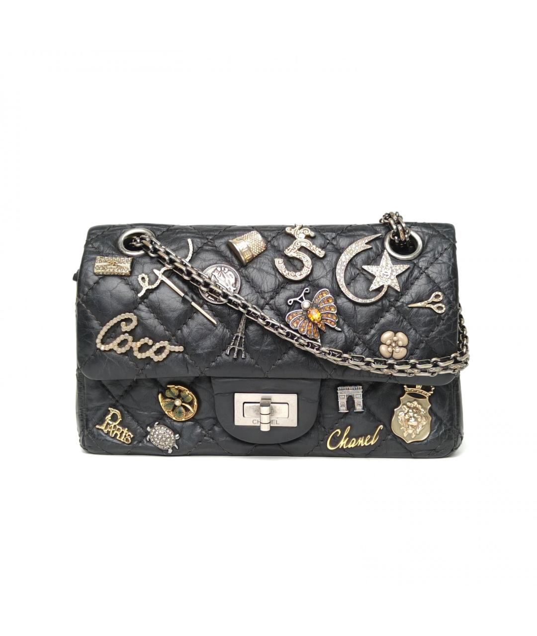 CHANEL Черная кожаная сумка через плечо, фото 2