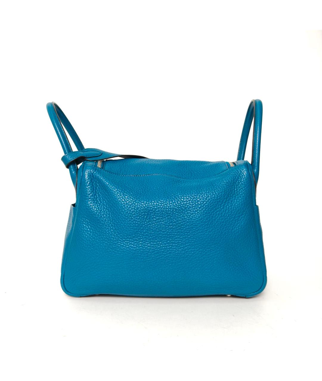 HERMES Синяя кожаная сумка через плечо, фото 4