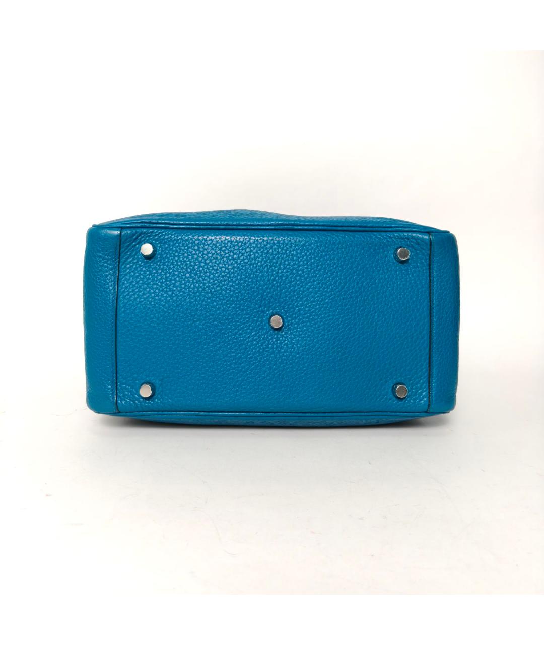 HERMES Синяя кожаная сумка через плечо, фото 6